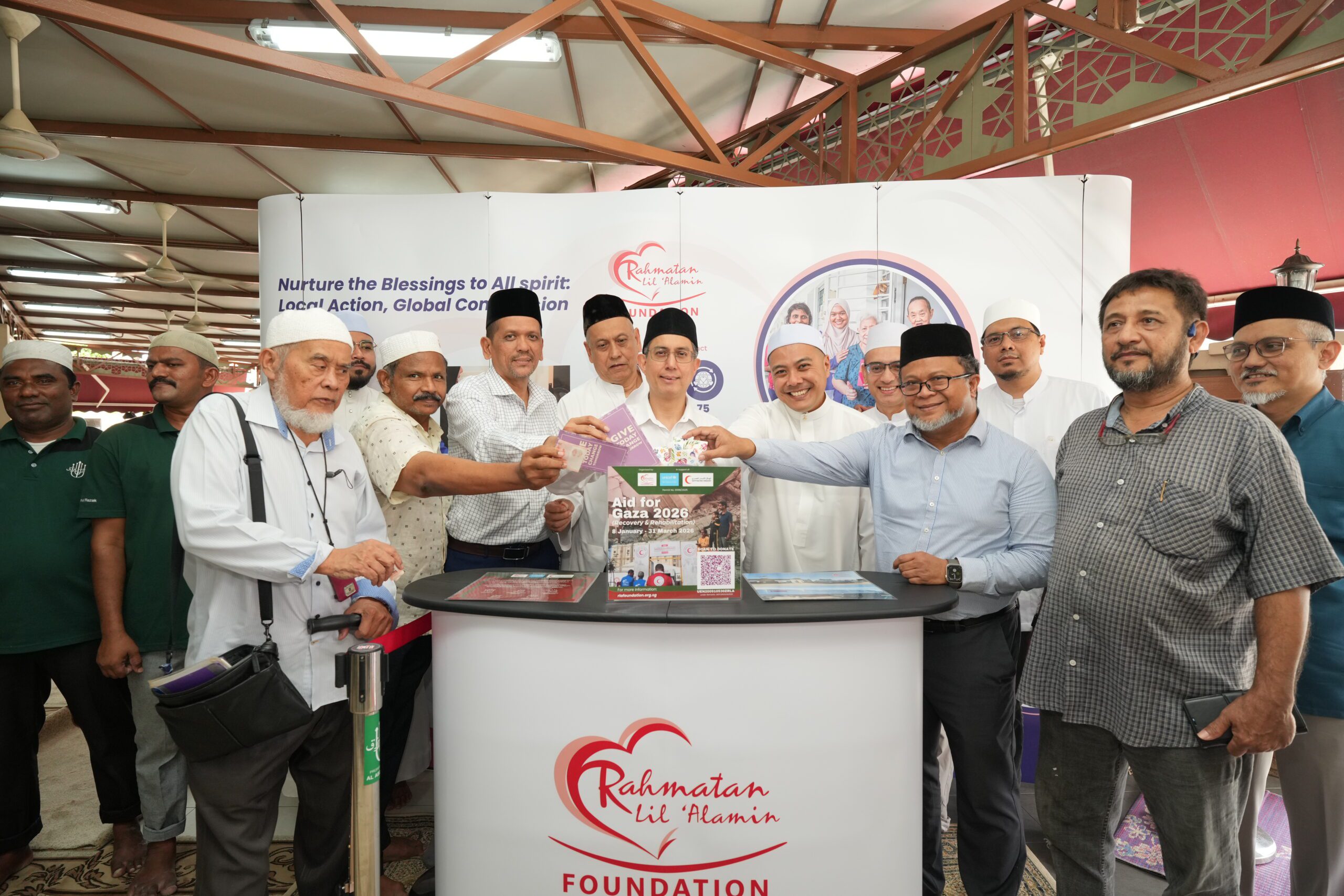 Commencement of mosque donations for Aid for Gaza 2026