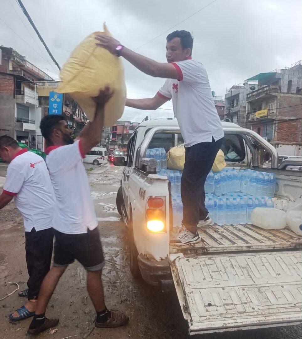 25 water and other items for distribution in Nuwakot